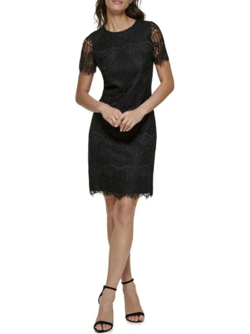 Kensie Women's Dresses Quarter Sleeve Lace Mini Dress, New with Tag!